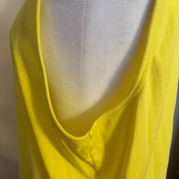 NWOT TALBOTS Yellow Color Stretch Weekend Tank Top (93% Cotton/7% Spandex) - 3x - Picture 8 of 16